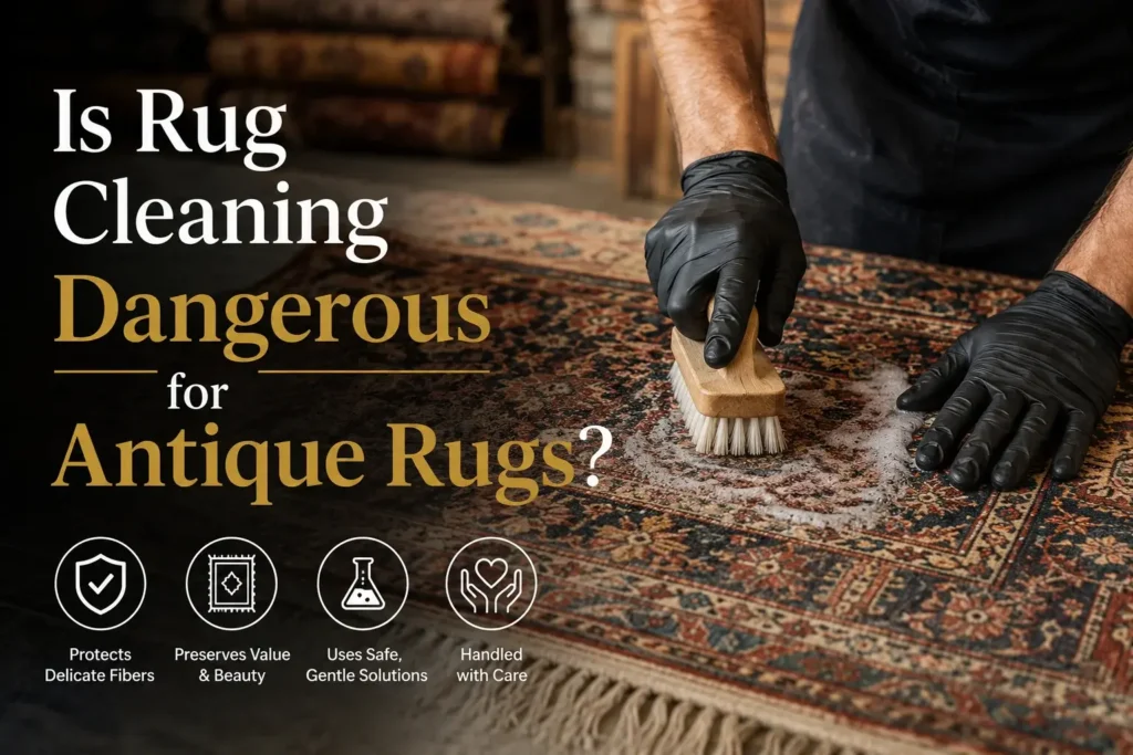 Is rug cleaning safe for antique rugs