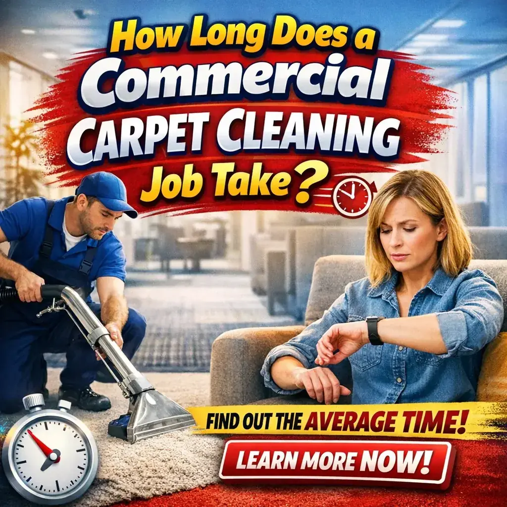 How long a commercial carpet cleaning job takes