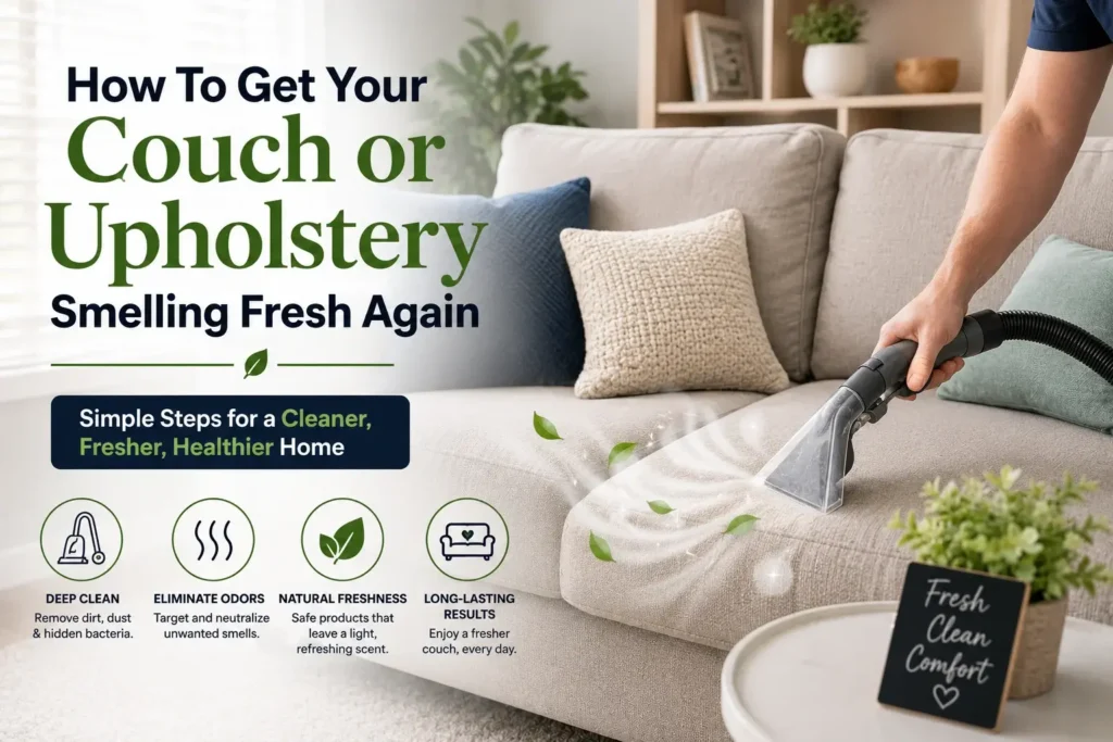 Getting a couch or upholstery smelling fresh again